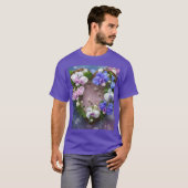 Sweetpea Heart Vine - Dark T - Shirt Design (Vorne ganz)