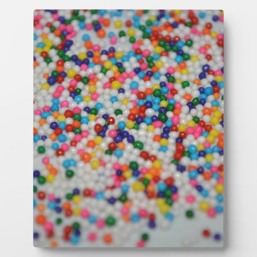 Sweets Dessert Rainbow Pattern Cake Cupcake Art Fotoplatte (Vorderseite)