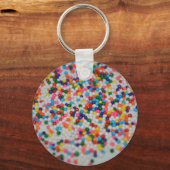 Sweets Dessert Rainbow Pattern Cake Cupcake Art Schlüsselanhänger (Vorderseite)