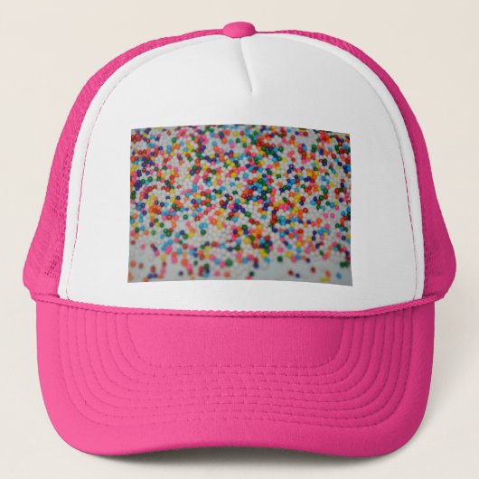 Sweets Dessert Rainbow Pattern Cake Cupcake Art Truckerkappe (Vorderseite)
