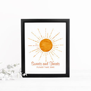Sweets & Treats Sunshine Baby Shower  Poster