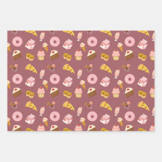 Sweets Wrapping Paper Geschenkpapier Set