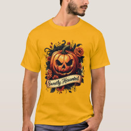 SweetSpuk Gothic Floral Pumpkin - Halloween T-Shirt
