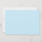 Sweetstriped Baby Dusche Foto Einladung (Rückseite)