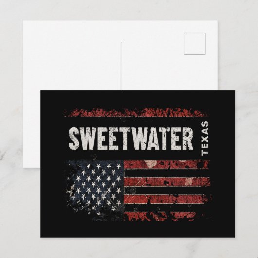 Sweetwater Texas Postkarte (Vorne/Hinten)