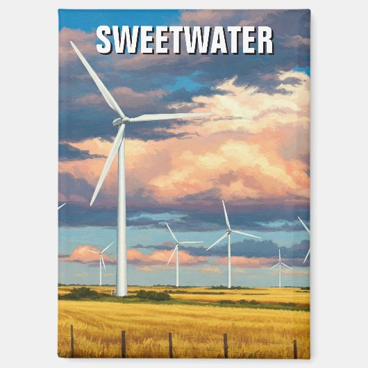 Sweetwater Texas Travel Magnet (Vorderseite)