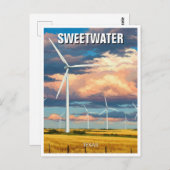 Sweetwater Texas Travel Postkarte (Vorne/Hinten)