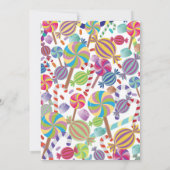 Sweety Dessert Candy Sweet 16 oder jedes Alter Ein Einladung (Rückseite)