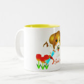 Sweety Hund Zweifarbige Tasse (Vorderseite Links)