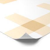 Sweety Little Peach Baby Dusche Empfang Poster (Ecke)