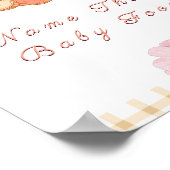 Sweety Little Peach Baby Duwer Spielzeichen Poster (Ecke)