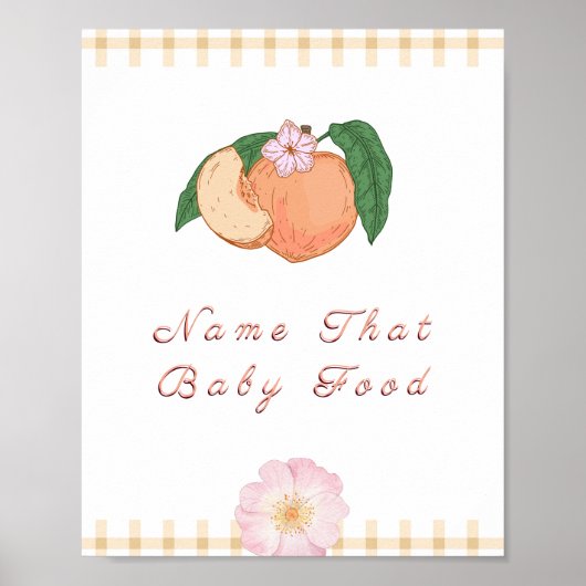 Sweety Little Peach Baby Duwer Spielzeichen Poster (Vorne)