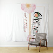 Sweety Little Peach Birthday Wandteppich (Beispiel (Horizontal))