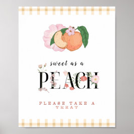 Sweety Little Peach Gevor Sign Poster