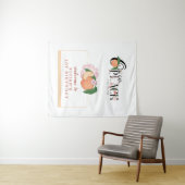 Sweety Little Peach Willkommen Wandteppich (Beispiel (Horizontal))
