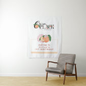Sweety Little Peach Willkommen Wandteppich (Beispiel)