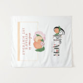Sweety Little Peach Willkommen Wandteppich (Vorderseite (Horizontal))