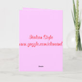 Sweety Valentines Card Feiertagskarte (Rückseite)