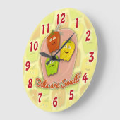 Swell Bell Paprikaschoten Große Wanduhr (Winkel)