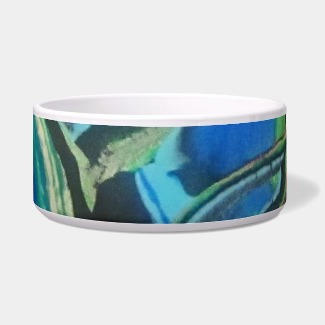 SWELL große Keramik Hundeschüssel Schüssel (Vorderseite)