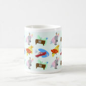 Swell Life Fun 60er Cartoon Muster Kaffeetasse (Mittel)