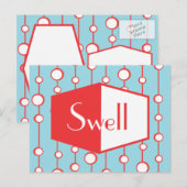 Swell Postkarte (Vorne/Hinten)