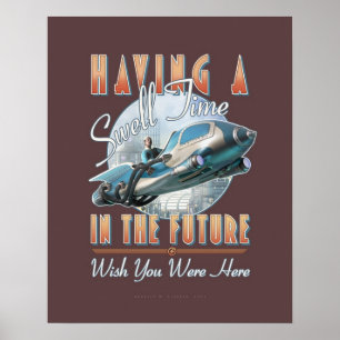 "Swell Time in the Future" (16x20") Poster