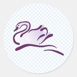 Swella Swan Runder Aufkleber