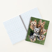SwePlayful Puppy Dog Notebook Personalisiert Notizblock (Innenseite)
