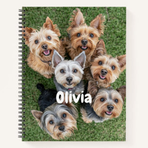 SwePlayful Puppy Dog Notebook Personalisiert Notizblock