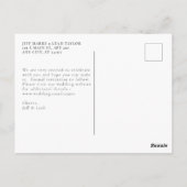 Swept Letters Postkarte (Rückseite)