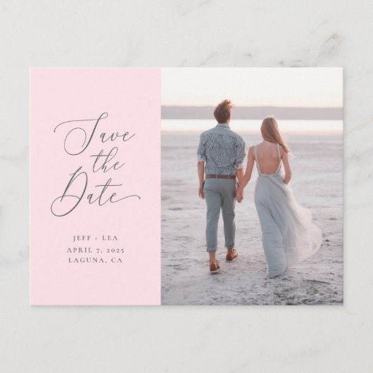 Swept Letters Postkarte (Vorderseite)