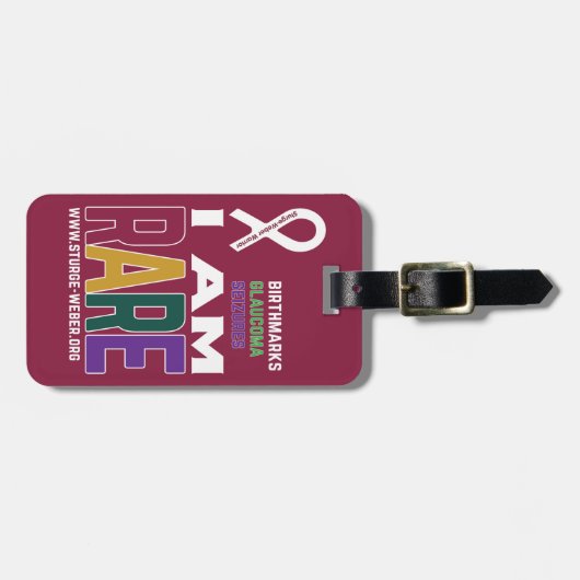 SWF I am Rare Luggage Tag Gepäckanhänger (Vorderseite horizontal)