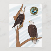 SWFEC Eagle Couple Post Card Postkarte (Vorderseite)