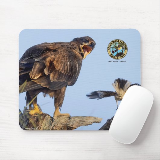 SWFL Eagle Cam Mouse Pad- E22 & Friend Mousepad (Mit Mouse)