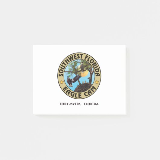 SWFL Eagle Nocken Logo'ed Post-Itanmerkungen Post-it Klebezettel (Vorderseite)