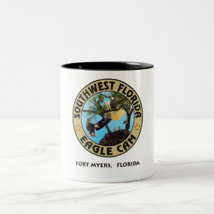 SWFLEagleCam Logo-Tasse (VERSCHIEDENE WAHLEN) Zweifarbige Tasse