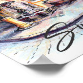 Swidnica Polen Wasserfarbenmalerei Reisen Poster (Ecke)