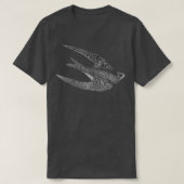 Swift Bird Flying T-Shirt (Design vorne)