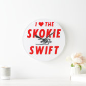 Swift, Gelbe Linie, CTA Rapid Transit Große Wanduhr (Zuhause)