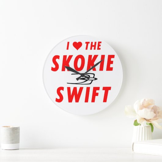 Swift, Gelbe Linie, CTA Rapid Transit Große Wanduhr (Zuhause)