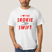 Swift, Gelbe Linie, CTA Rapid Transit T-Shirt (Vorderseite)