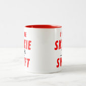 Swift, Gelbe Linie, CTA Rapid Transit Zweifarbige Tasse (Mittel)