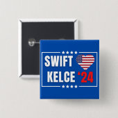 Swift Kelce 24 Herz Button (Vorne & Hinten)