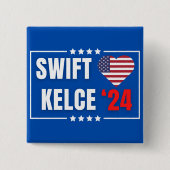Swift Kelce 24 Herz Button (Vorderseite)