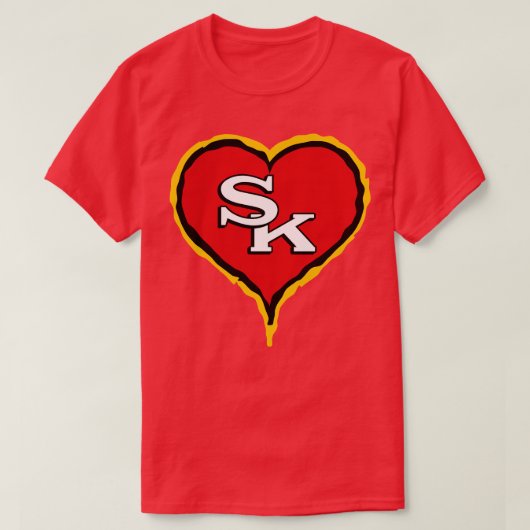 Swift Kelce Chief Heart T-Shirt (Design vorne)