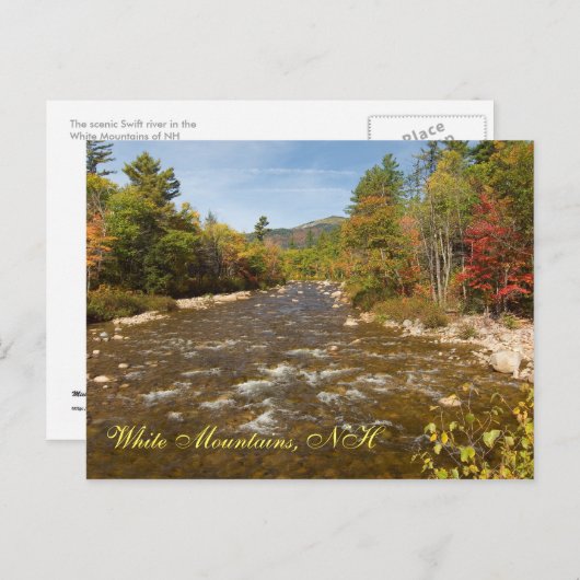 Swift River NH Postcard Postkarte (Vorne/Hinten)