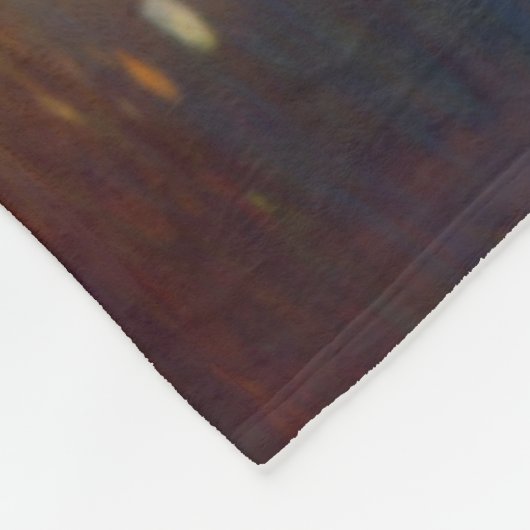 Swift River reflektiert Herbstfarben Fleecedecke (Ecke)