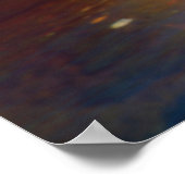 Swift River reflektiert Herbstfarben Poster (Ecke)