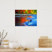 Swift River reflektiert Herbstfarben Poster (Küche)